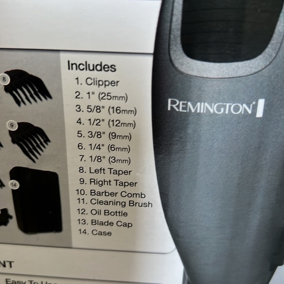 NWT Remington Hair Clippers 14 Piece Home Barber Haircut Set HC1090 - Picture 3 of 6